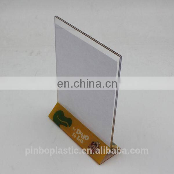 Plastic Table Stand Menu Holder Table Tent