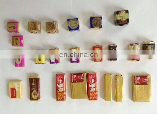 chocolate foil wrapping machine for coin shape