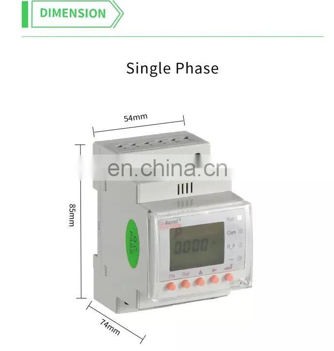Acrel ACR10R-D16TE Single phase energy meter with REACH certificate and External split core CT 80-120A