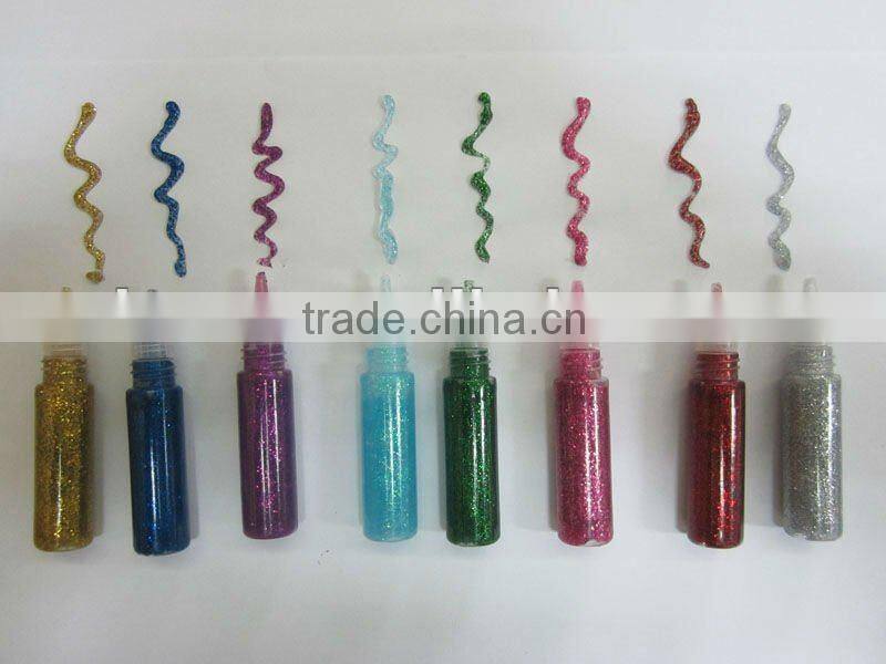 3D GLITTER GLUE DIY 10 COLORS 10 ML NON-TOXIC PROMOTION