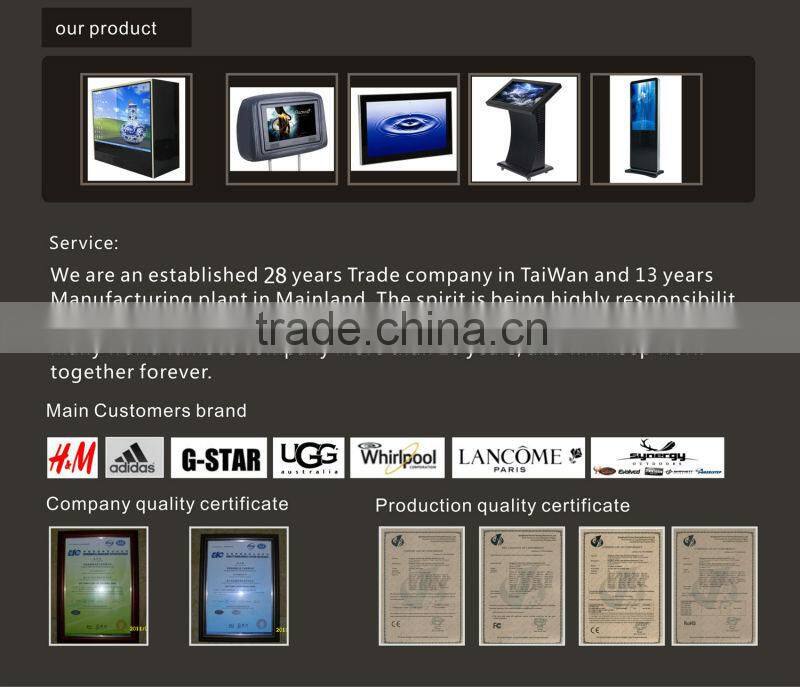 stand alone 47 46inch standing full HD LCD media player 46 inches lcd video wall