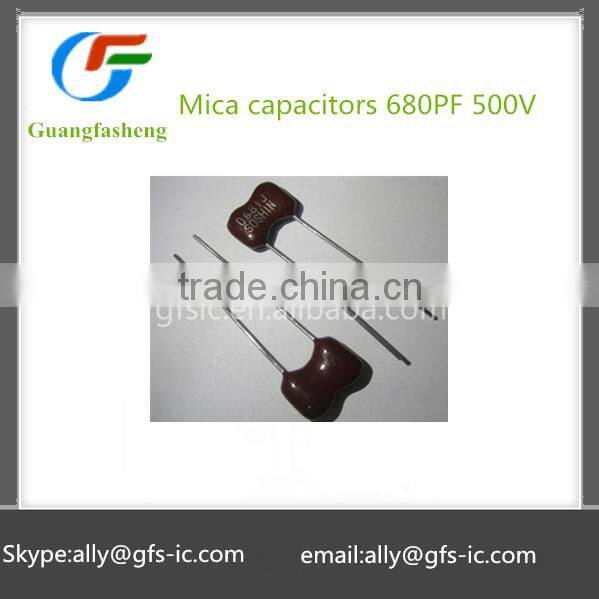 Mica capacitors 680PF 500V