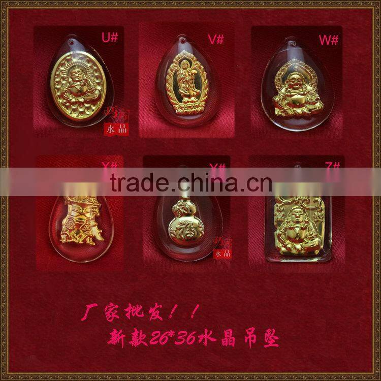 The Olympic Fuwa design gold crystal Multi Style Pendant Jewelry