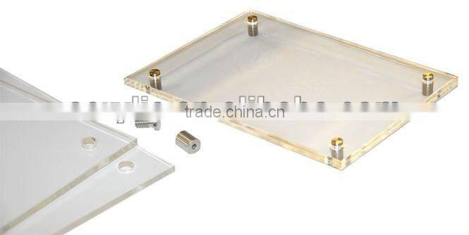Wall-mounted acrylic poster frame