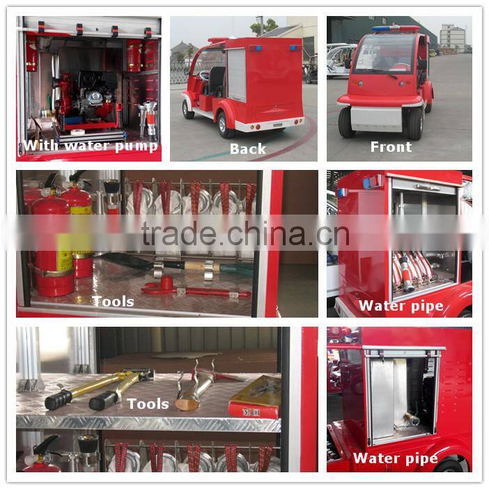 electric mini fire fighting car, EG6010F, 48V/3.8KW, CE, with fire device