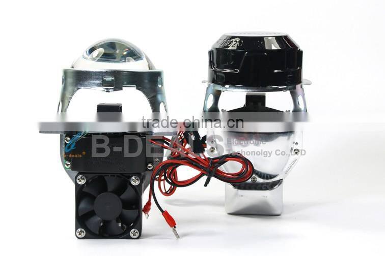 Fast cooling high quality super bright 38W high low beam led projector lens 12v