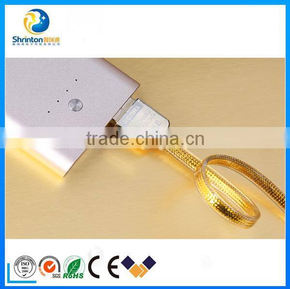 REMAX TPE copper core 2.1A 100CM data and charge flat gold kingdom micro usb cable