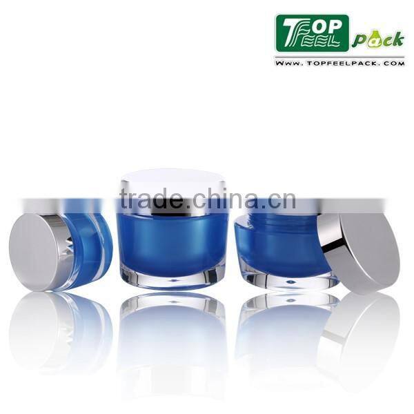 High-end fancy acrylic jar for day/night cream 15g/30g/50g