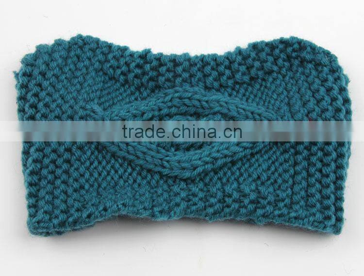 Hand Knitting Eye Style Warm Keeping Fashion Lady Headband Hairband For Women