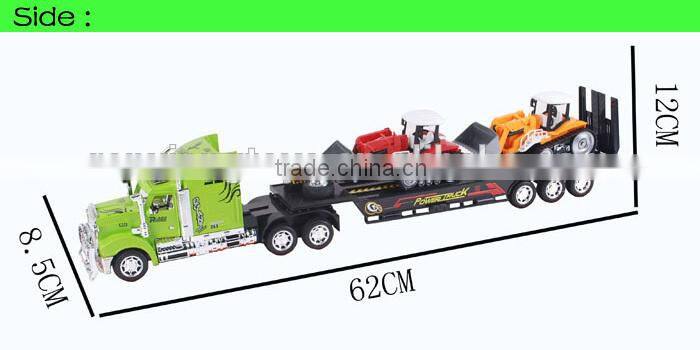 Kid toy inertia container truck toy