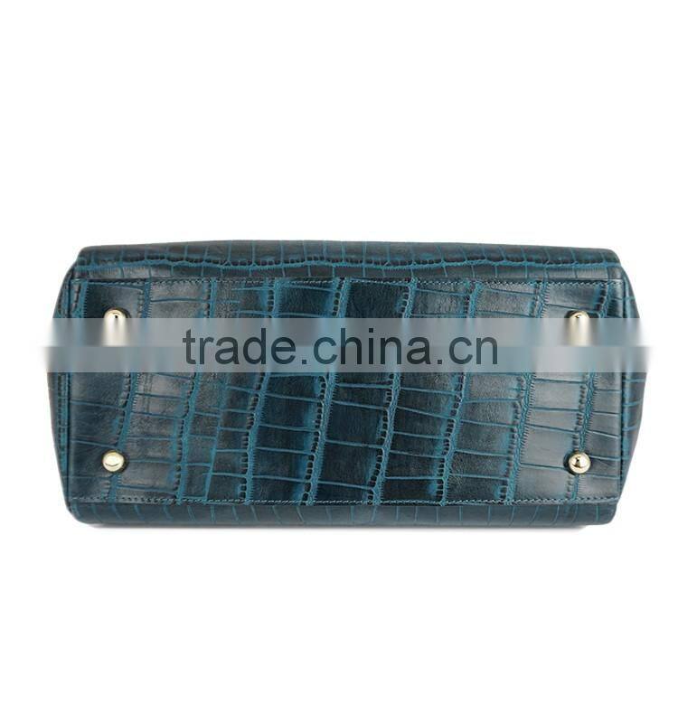 Women brand handbags genuine leather shoulder bag crocodile tote bag