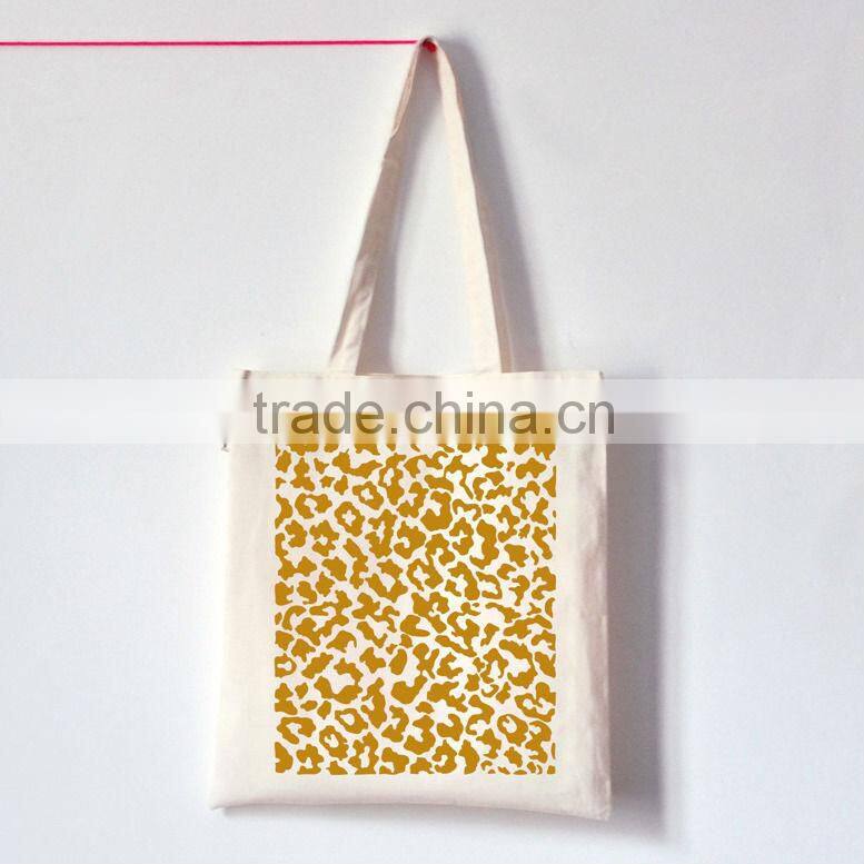2016 custom printed canvas shoulder tote bag wholesale