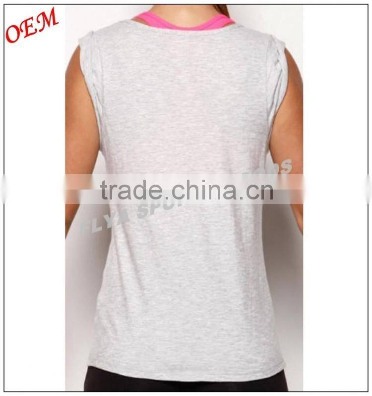 Ladies GYM Yoga Singlet Multi Tank Top Tee