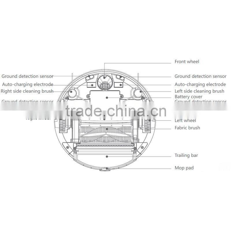 Blue and White china Housekeeping Auto Recharge Quick Easy Mop Robotic Vacuum Cleaner Robot Vacuum Cleaner Floor Cleaning