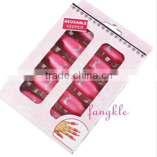 10packs plastic nail soak off clip cap