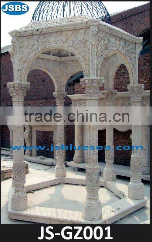 France style marble lady statue pavilion