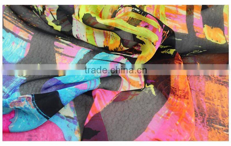 print chiffon fabric Shijiazhuang silk chiffon fabric plain chiffon fabric