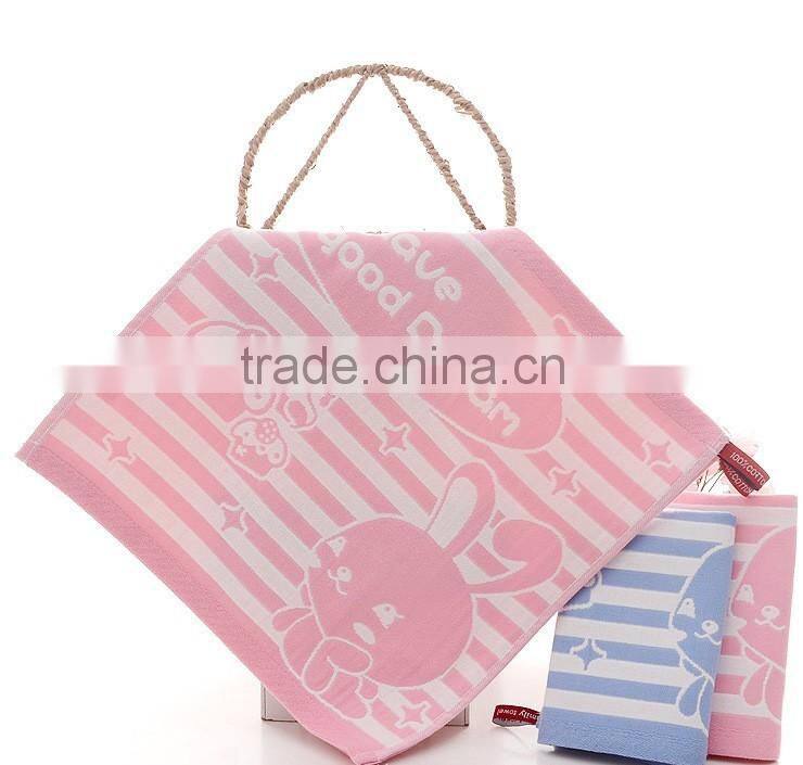 Children Square cotton three layers gauze face towel