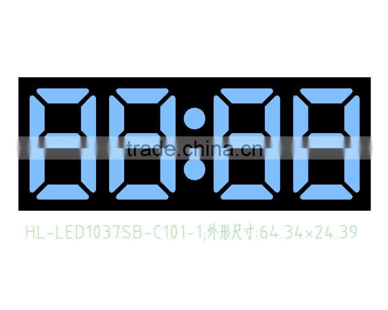 0.56 inch 7 segment led display 4 digit with ice blue color 7 segment led display 5 digits