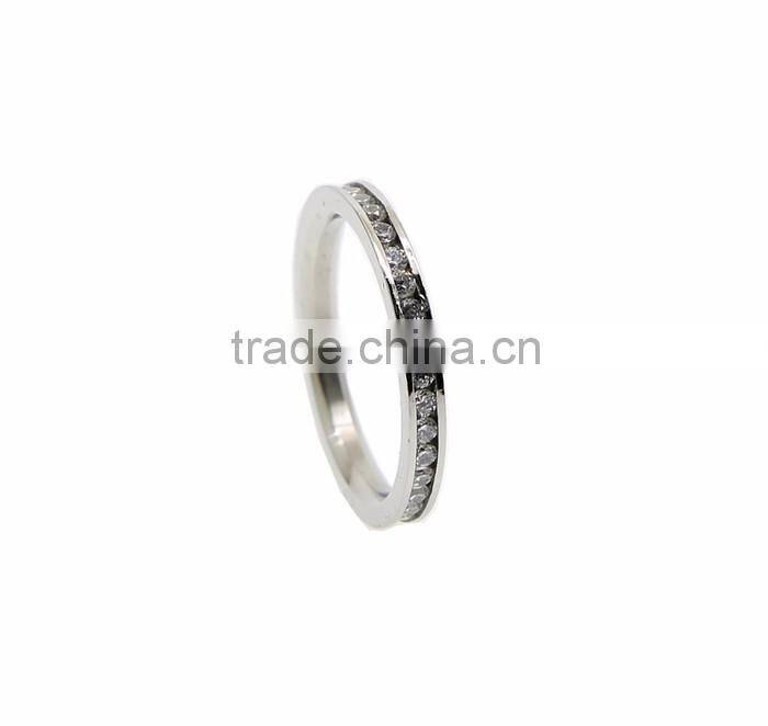 High Quality Fashion Designs Channel Setting Diamond Rings For Women