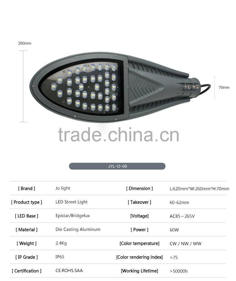 Alu. Lampshade Material and Energy Saving Lighting LED STREET LIGHT
