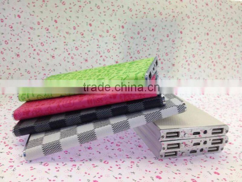 PU Leather Power Bank Book Shape Power Bank High Quality PU Power Supply