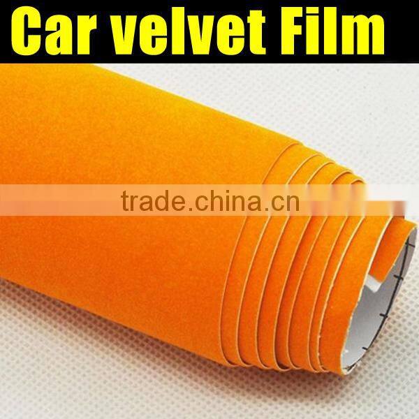 Hot Sale variety of color car velvet vinyl film