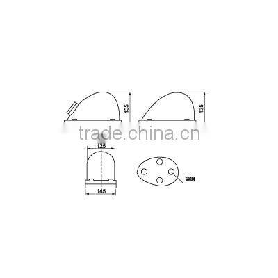 12V 24V revolving warning light,motorcycle warning lights,warning lights on corsa