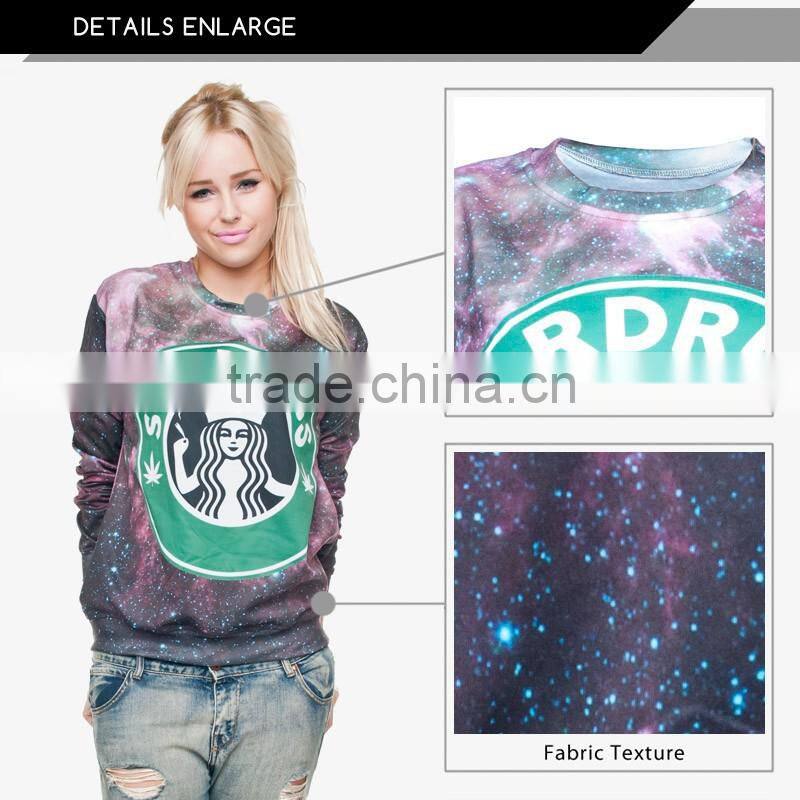 fashion enjoy coffee high quality 3d digital print fullprint crewneck sweatshirt spring autumn unisex custom oversized pullover