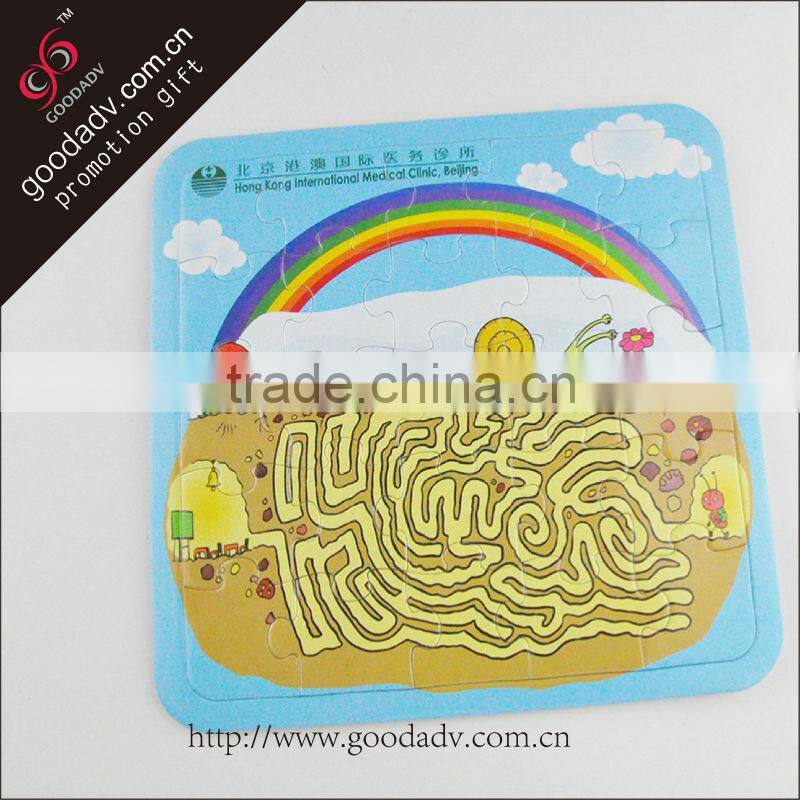 Custom printed high quality jigsaw puzzle games for children