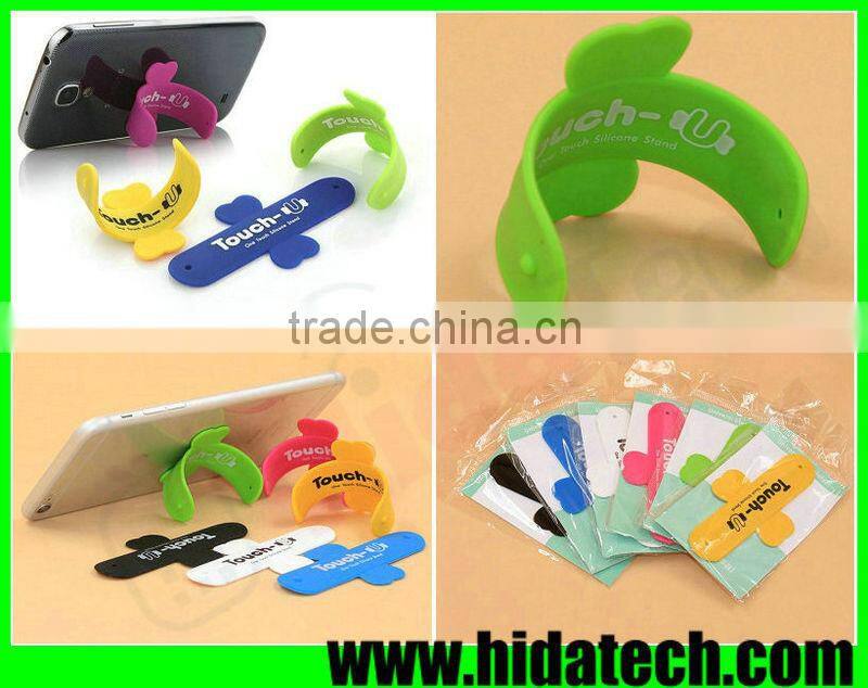 New arrival promotional gift silicone slap holder snap stand for iphone 6