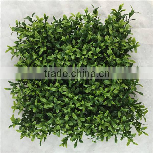 Garden decor 50*50cm plastic leaf fence hedge artificial grass mat