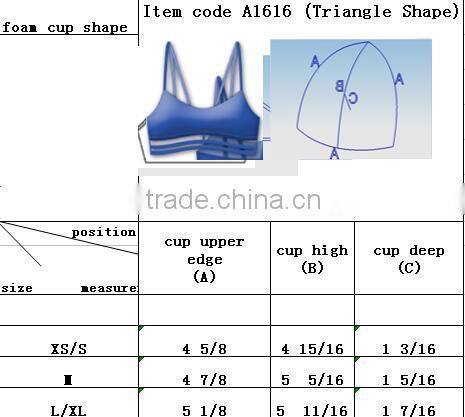 Factory supply swimwear bra cup for bikini