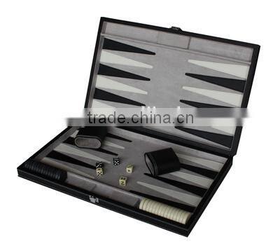 18'' leather backgammon board