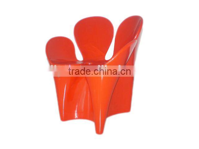 2015 fiberglass colorful flower petal chair