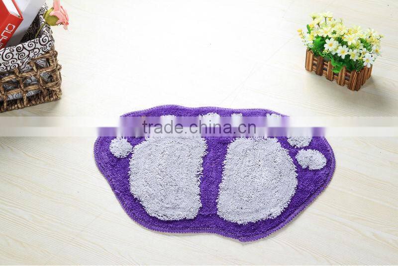 foot shape bath tufted mat/carpet