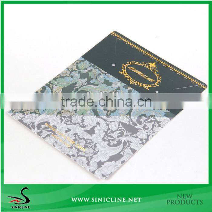 Sinicline Paper Display Hang Card sets with gold stamped logo