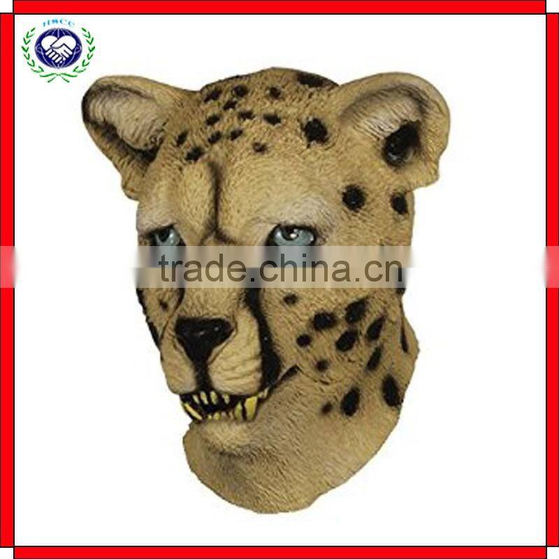 Eco-friendly Halloween Cosplay Custom Lion Head Latex Mask