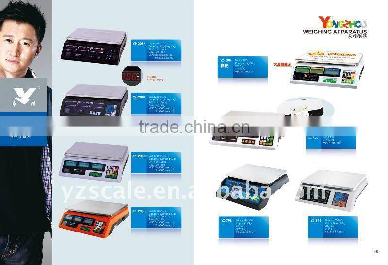 electronic digital balance with printer