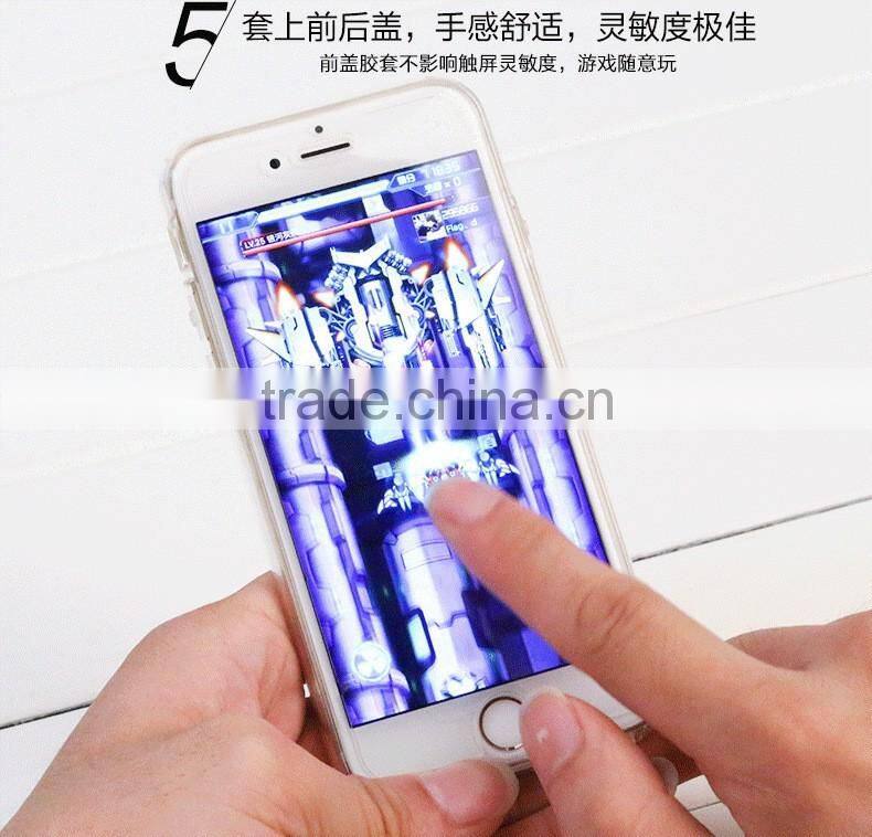 Shockproof 360 Protective Clear Gel Case Cover For Apple iPhone 6 6s Plus