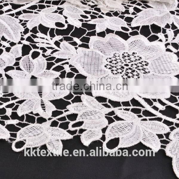 2014 New Fashion Cotton water soluble lace/cording lace for fashion apparel