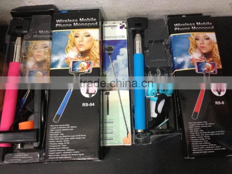 Monopod Selfie Stick with Bluetooth Shutter Release