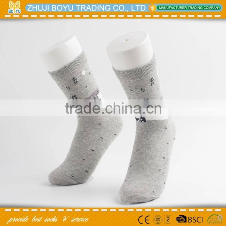 BY-161408 Lady cotton socks; China painting socks crew sock; wholesale cotton socks