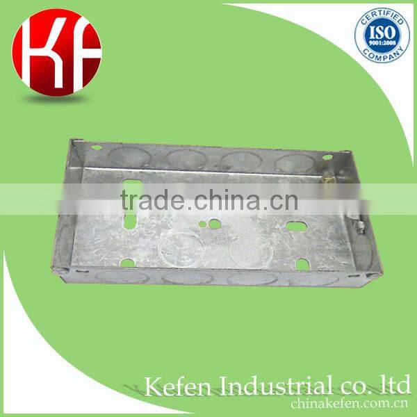 Pre-galvanized wholesale customized light eletric plug switch box with receptacle cover for wire