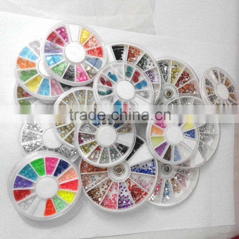 Various Design Nail Wheel Cheap Price Nail Art Decoration Box
