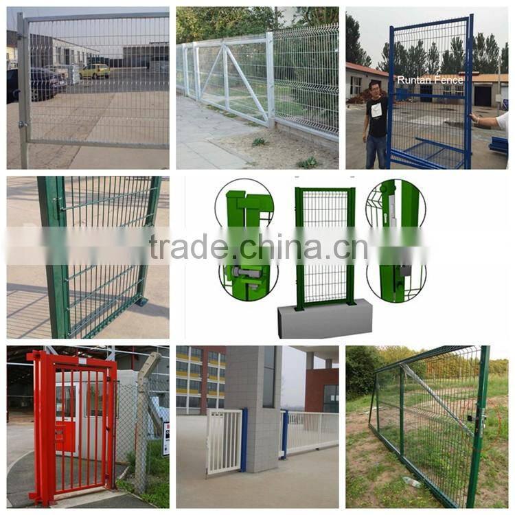 Hot dipped galvanized and pvc coated security curved 3d wire welded fence