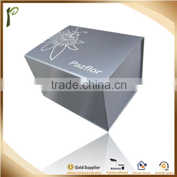 Popwide Customized Silver Card Board Gift Packing Box, Paper box, luxury packing box