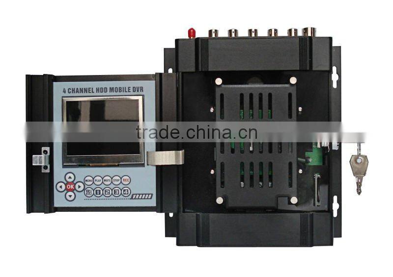 4-CH Hard Disk Vehicle DVR with Built-in 3G and Wifi Module