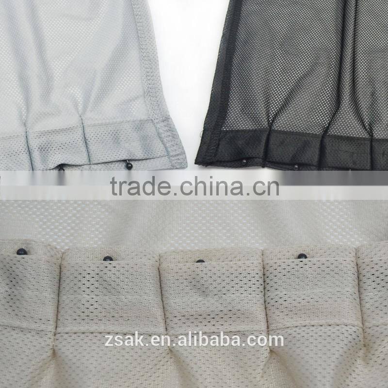 Polyester mesh fabric auto sunshade for car window