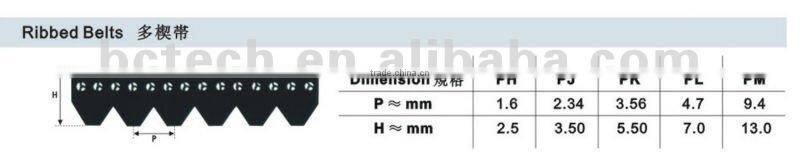 Rubber Ribbed Belts - PK